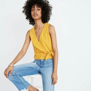 NWT! Madewell Texture & Thread Wrap-Tie Tank